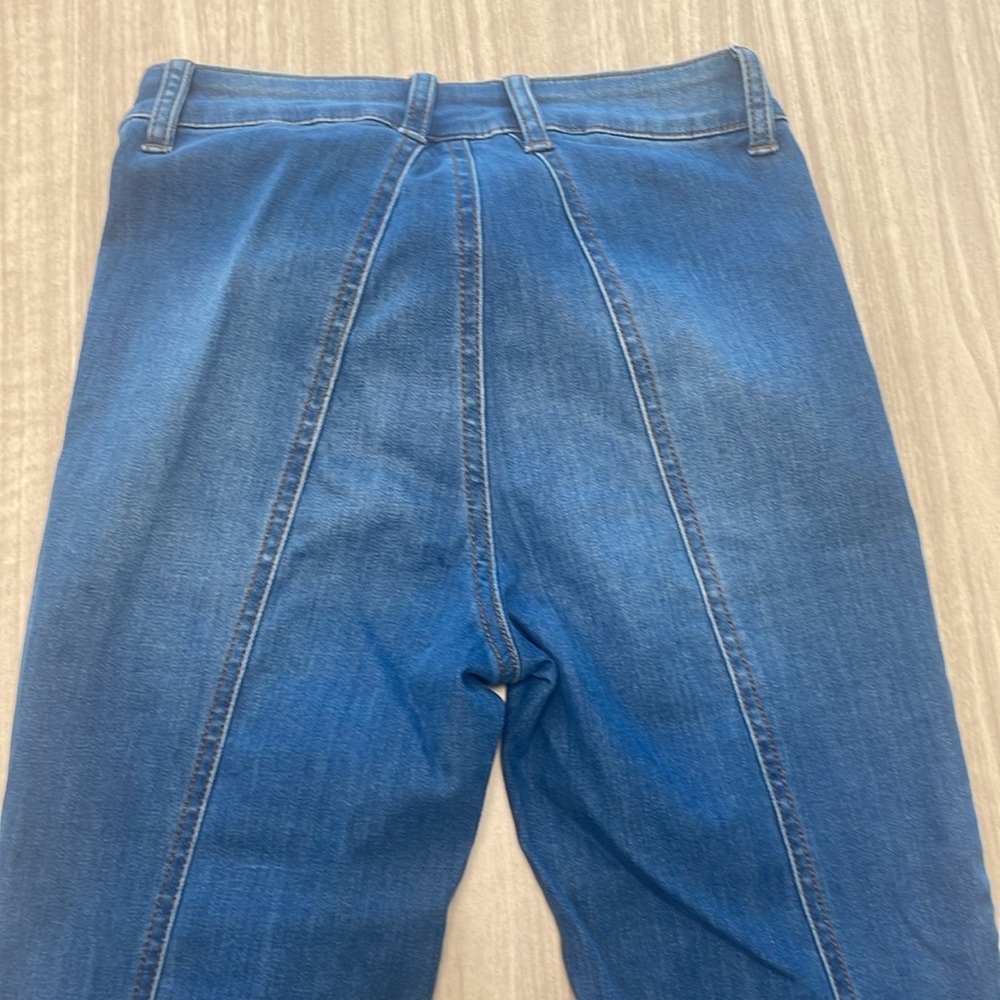 Sincerely Jules Blue Flare Wide Leg Jeans - Picture 6 of 6